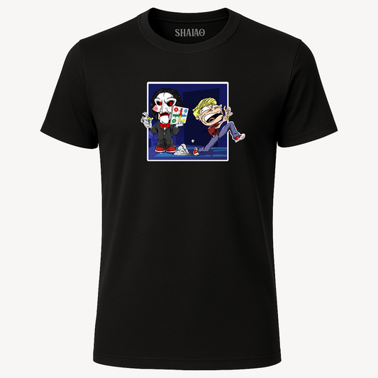 Camiseta "Juega con Jigsaw"