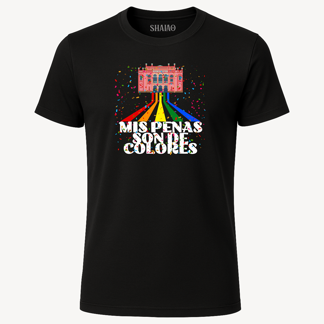Camiseta "Mis penas son de colores"